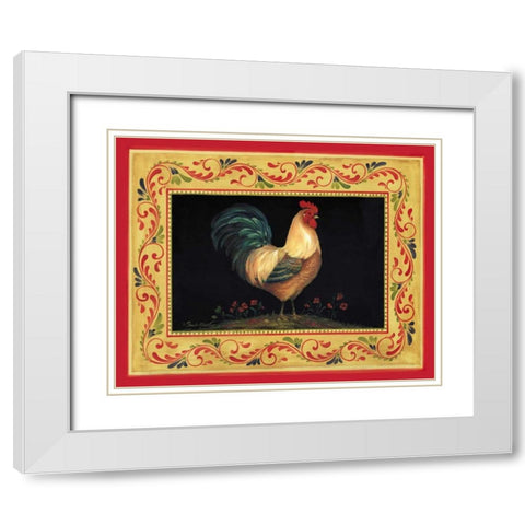 Francesco White Modern Wood Framed Art Print with Double Matting by Gladding, Pamela