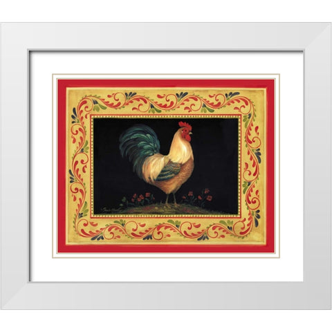 Francesco White Modern Wood Framed Art Print with Double Matting by Gladding, Pamela