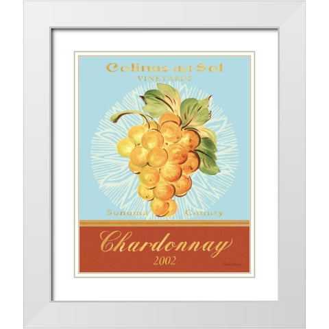Chardonnay White Modern Wood Framed Art Print with Double Matting by Gladding, Pamela