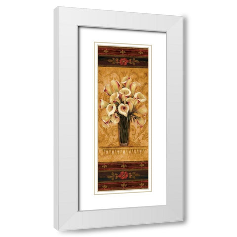 View from Pompeii Panel I White Modern Wood Framed Art Print with Double Matting by Gladding, Pamela