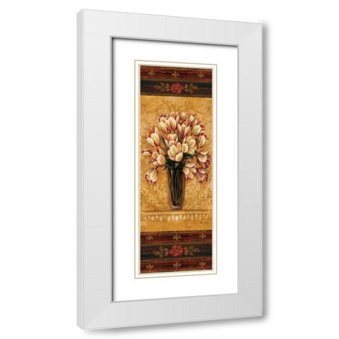 View from Pompeii Panel II White Modern Wood Framed Art Print with Double Matting by Gladding, Pamela