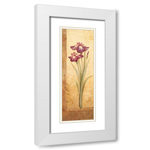 Grandiflora I White Modern Wood Framed Art Print with Double Matting by Gladding, Pamela