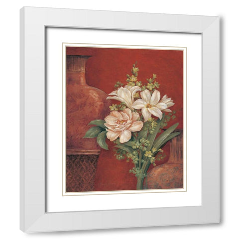 Venetian Chinois II White Modern Wood Framed Art Print with Double Matting by Gladding, Pamela