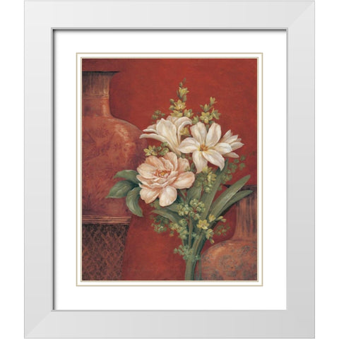 Venetian Chinois II White Modern Wood Framed Art Print with Double Matting by Gladding, Pamela