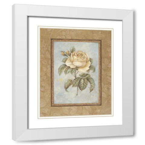 Junes Promise I White Modern Wood Framed Art Print with Double Matting by Gladding, Pamela