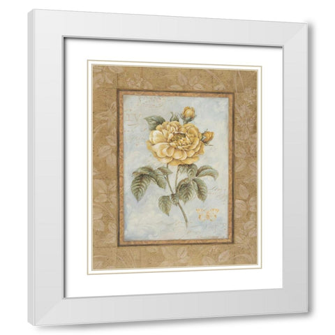 Junes Promise II White Modern Wood Framed Art Print with Double Matting by Gladding, Pamela