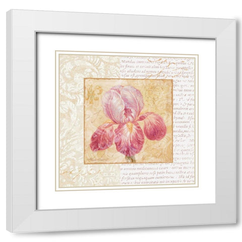 Le Jardin II White Modern Wood Framed Art Print with Double Matting by Gladding, Pamela