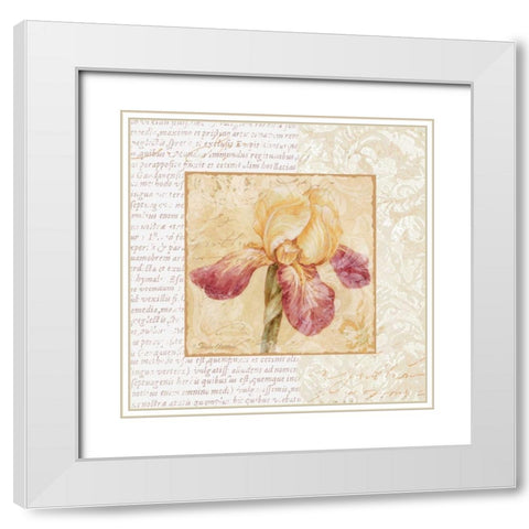 Le Jardin III White Modern Wood Framed Art Print with Double Matting by Gladding, Pamela
