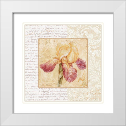 Le Jardin III White Modern Wood Framed Art Print with Double Matting by Gladding, Pamela