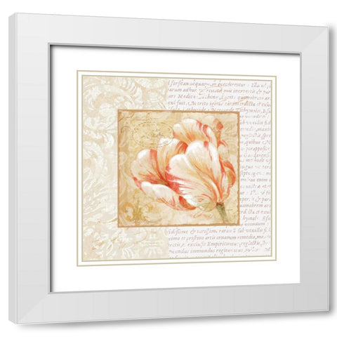Le Jardin IV White Modern Wood Framed Art Print with Double Matting by Gladding, Pamela