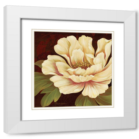 Il Ballo Baronne I White Modern Wood Framed Art Print with Double Matting by Gladding, Pamela