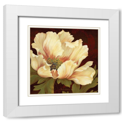 Il Ballo Baronne II White Modern Wood Framed Art Print with Double Matting by Gladding, Pamela