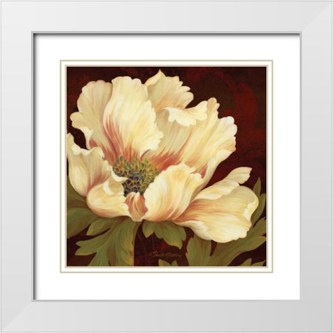 Il Ballo Baronne II White Modern Wood Framed Art Print with Double Matting by Gladding, Pamela