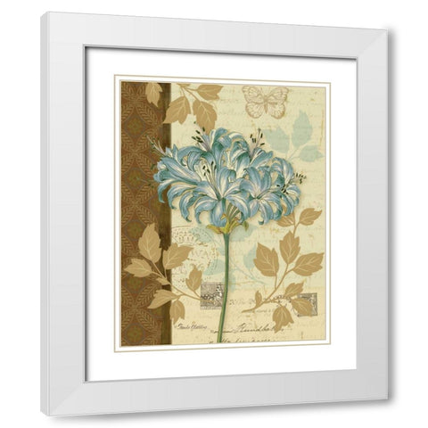 Chelsea Blue I White Modern Wood Framed Art Print with Double Matting by Gladding, Pamela