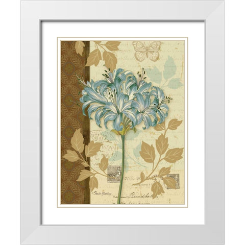 Chelsea Blue I White Modern Wood Framed Art Print with Double Matting by Gladding, Pamela