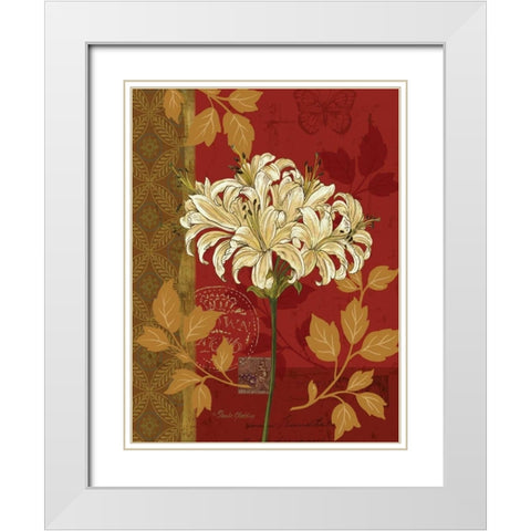 Chelsea Red I White Modern Wood Framed Art Print with Double Matting by Gladding, Pamela