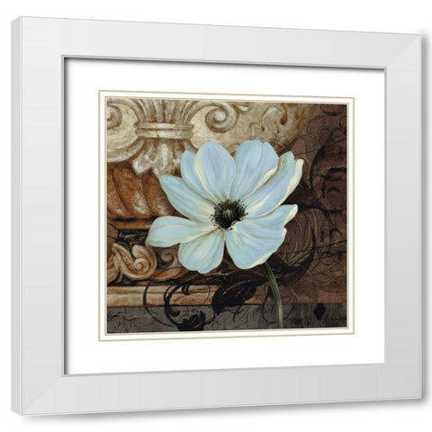 Artifact I White Modern Wood Framed Art Print with Double Matting by Gladding, Pamela