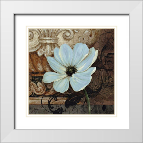 Artifact I White Modern Wood Framed Art Print with Double Matting by Gladding, Pamela