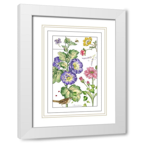 Print Botanical I White Modern Wood Framed Art Print with Double Matting by Gladding, Pamela