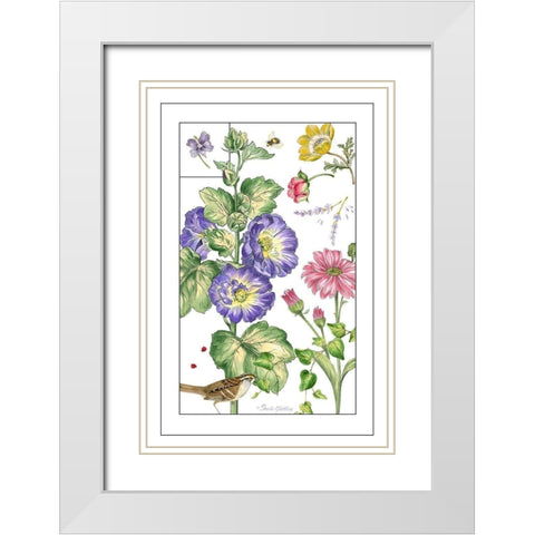 Print Botanical I White Modern Wood Framed Art Print with Double Matting by Gladding, Pamela
