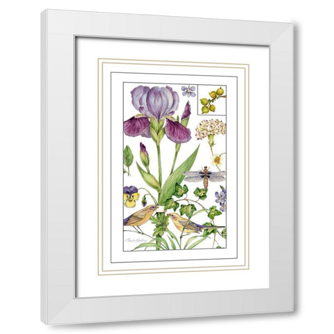 Print Botanical II White Modern Wood Framed Art Print with Double Matting by Gladding, Pamela