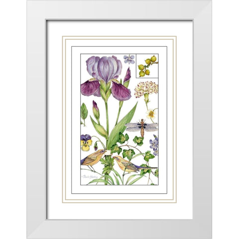 Print Botanical II White Modern Wood Framed Art Print with Double Matting by Gladding, Pamela