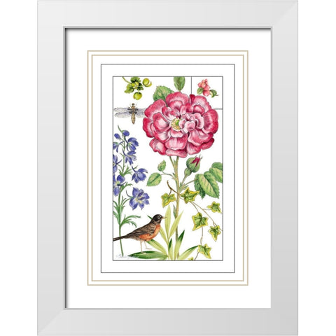 Print Botanical IV White Modern Wood Framed Art Print with Double Matting by Gladding, Pamela