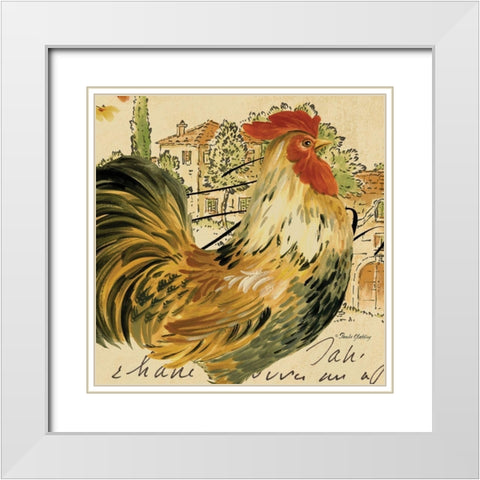Viva Speck White Modern Wood Framed Art Print with Double Matting by Gladding, Pamela