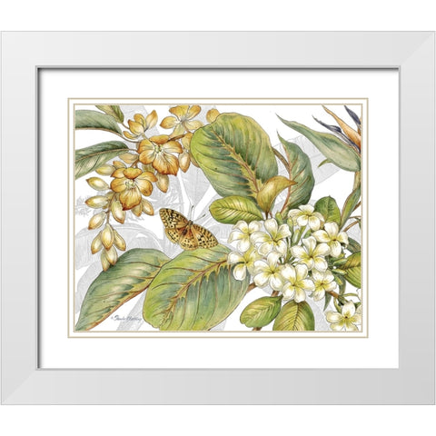 Distant Shore I White Modern Wood Framed Art Print with Double Matting by Gladding, Pamela