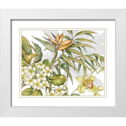 Distant Shore II White Modern Wood Framed Art Print with Double Matting by Gladding, Pamela
