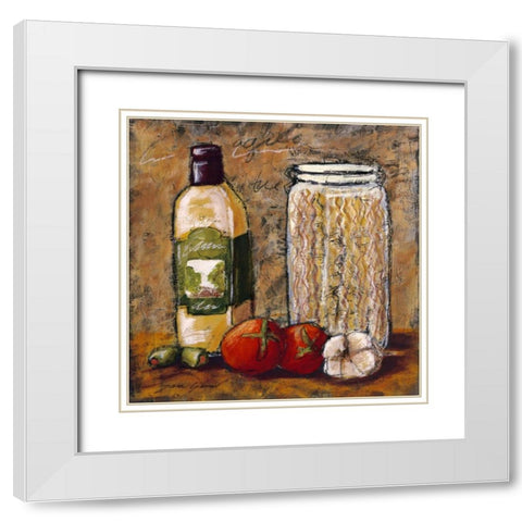 Rustic Kitchen I White Modern Wood Framed Art Print with Double Matting by Gamel, Tara