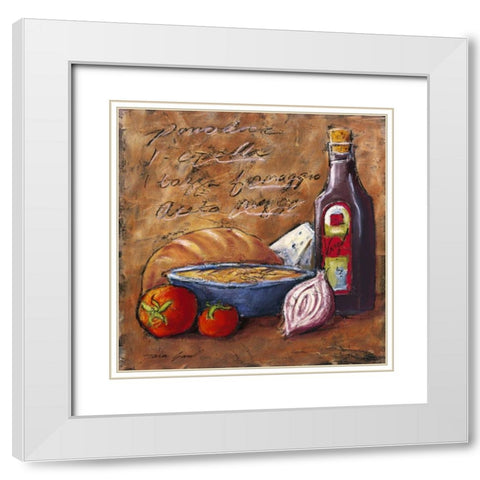Rustic Kitchen II White Modern Wood Framed Art Print with Double Matting by Gamel, Tara