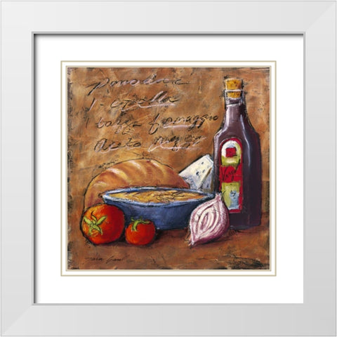 Rustic Kitchen II White Modern Wood Framed Art Print with Double Matting by Gamel, Tara