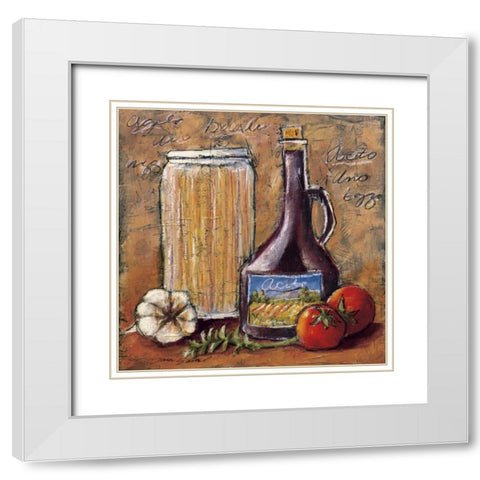 Rustic Kitchen III White Modern Wood Framed Art Print with Double Matting by Gamel, Tara