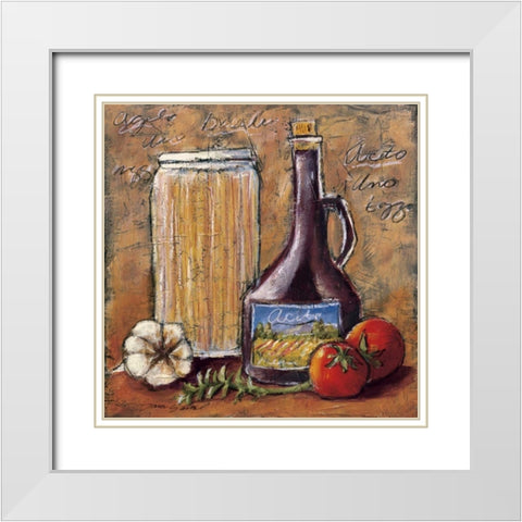 Rustic Kitchen III White Modern Wood Framed Art Print with Double Matting by Gamel, Tara