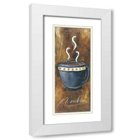 Mocha White Modern Wood Framed Art Print with Double Matting by Gamel, Tara