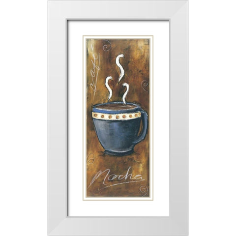 Mocha White Modern Wood Framed Art Print with Double Matting by Gamel, Tara