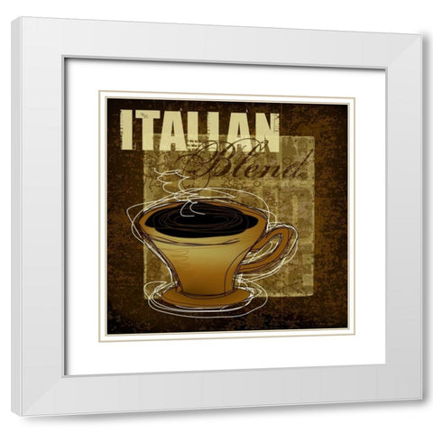 Italian Blend White Modern Wood Framed Art Print with Double Matting by Gamel, Tara