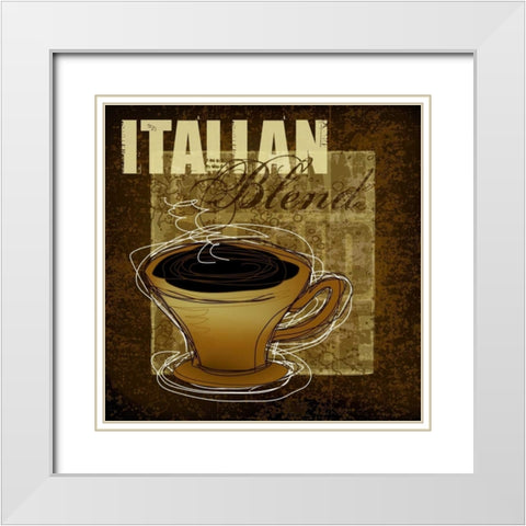 Italian Blend White Modern Wood Framed Art Print with Double Matting by Gamel, Tara