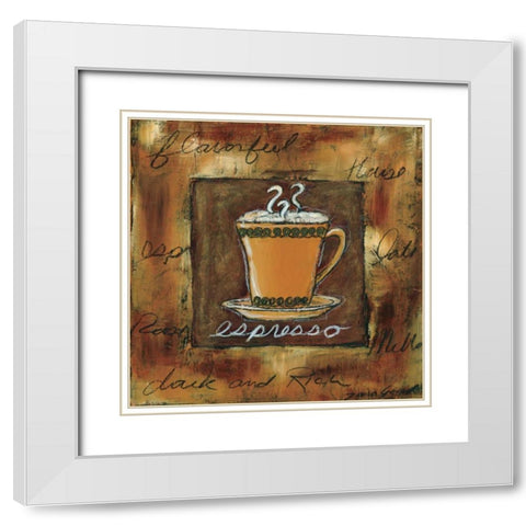 Perfect Indulgence III White Modern Wood Framed Art Print with Double Matting by Gamel, Tara