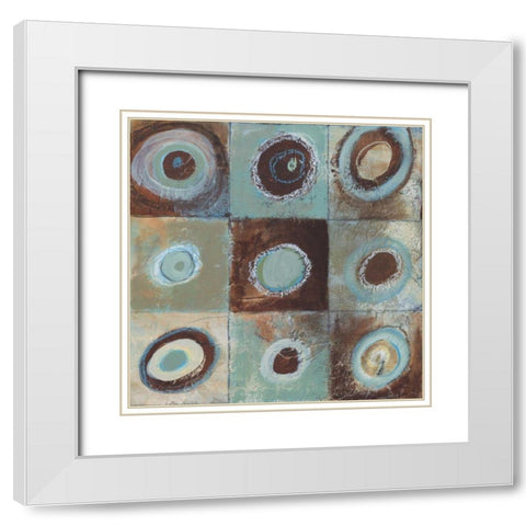 Abstract Earth I White Modern Wood Framed Art Print with Double Matting by Gamel, Tara