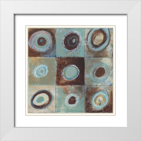 Abstract Earth I White Modern Wood Framed Art Print with Double Matting by Gamel, Tara
