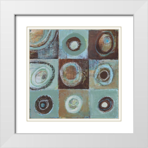 Abstract Earth II White Modern Wood Framed Art Print with Double Matting by Gamel, Tara