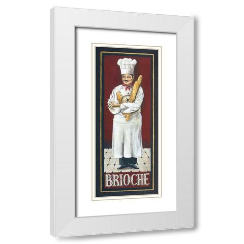 Brioche White Modern Wood Framed Art Print with Double Matting by Gorham, Gregory