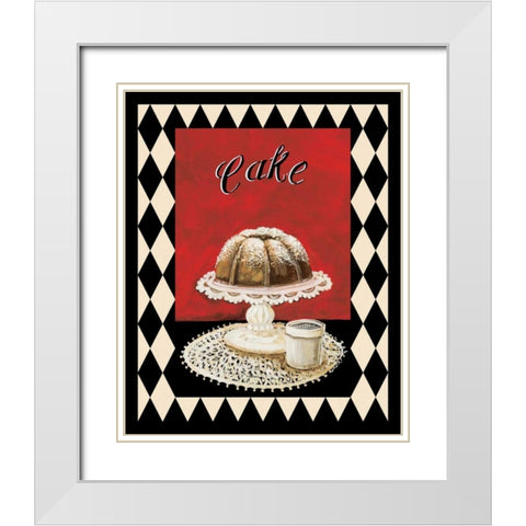 Desserts I White Modern Wood Framed Art Print with Double Matting by Gorham, Gregory