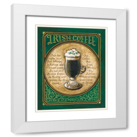 Irish Coffee White Modern Wood Framed Art Print with Double Matting by Gorham, Gregory