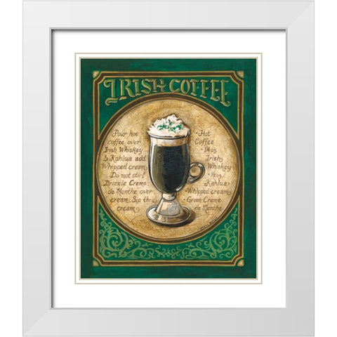 Irish Coffee White Modern Wood Framed Art Print with Double Matting by Gorham, Gregory