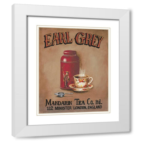 Earl Grey White Modern Wood Framed Art Print with Double Matting by Gorham, Gregory
