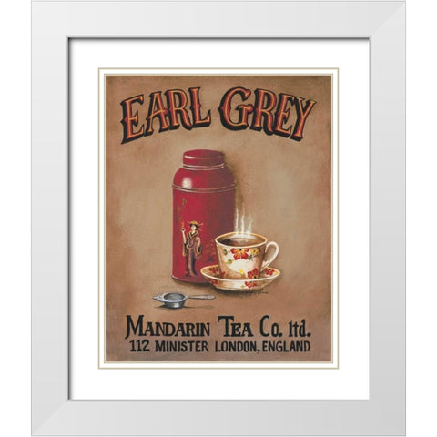 Earl Grey White Modern Wood Framed Art Print with Double Matting by Gorham, Gregory