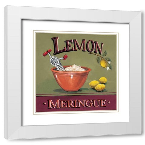 Lemon Meringue White Modern Wood Framed Art Print with Double Matting by Gorham, Gregory